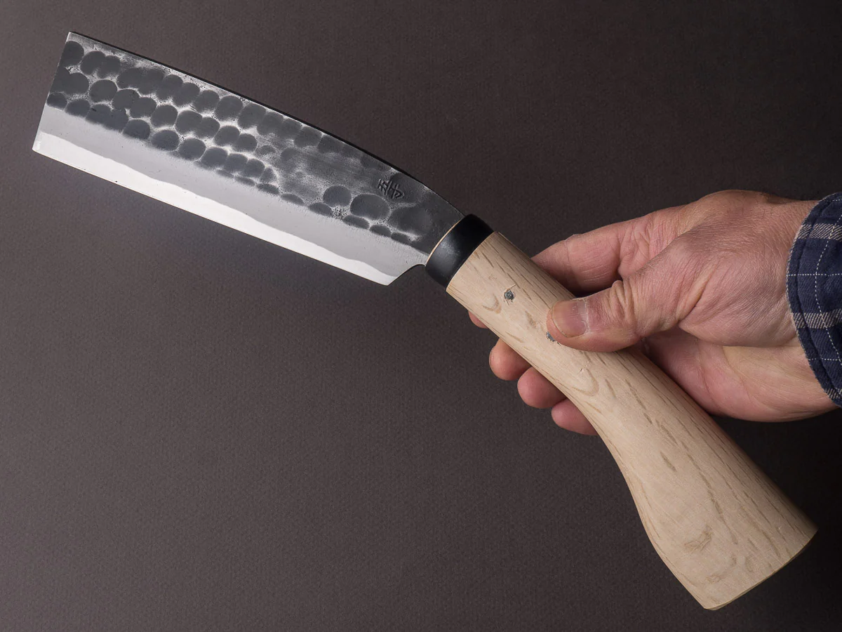 Ajikataya - Old Style Hatchet - Tsuchime - 150mm - Oak Wood Handle - Double Bevel - Image 6