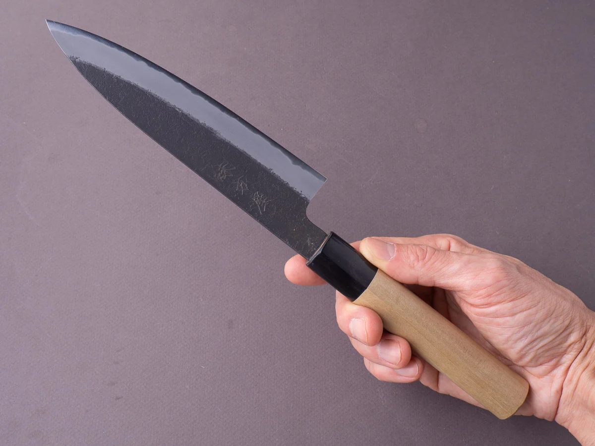 Ajikataya - White #2 Nashiji - 150mm Petty - Ho Wood Handle - Image 7