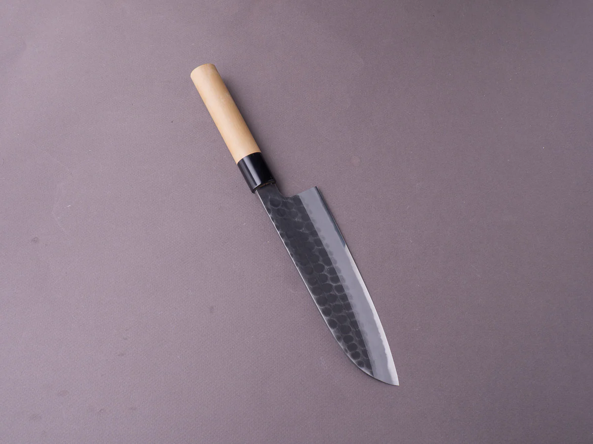 Ajikataya - White #2 - Tsuchime - 180mm Santoku - Magnolia Handle - Image 3
