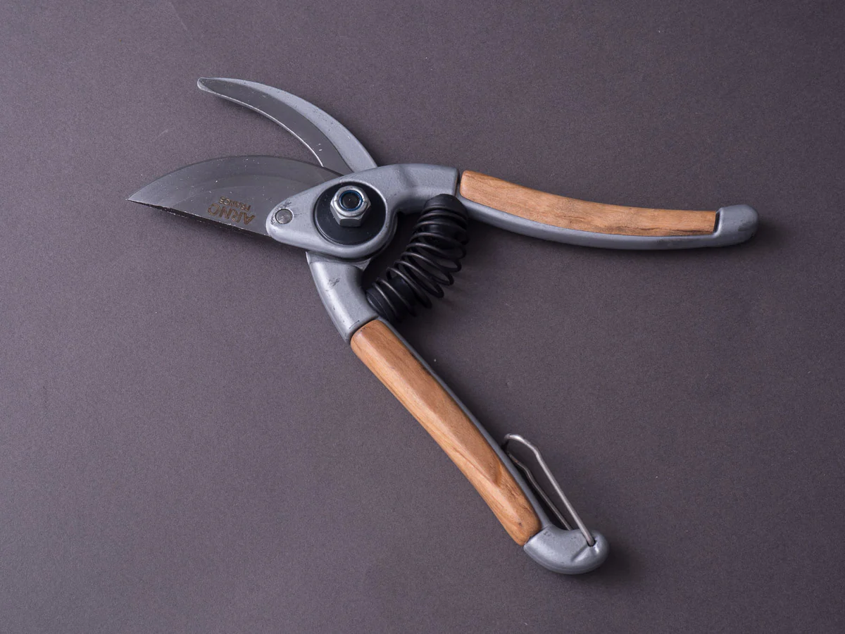 Arno - Secateur (Shears) - Olive Wood Handle - 20cm - Image 3