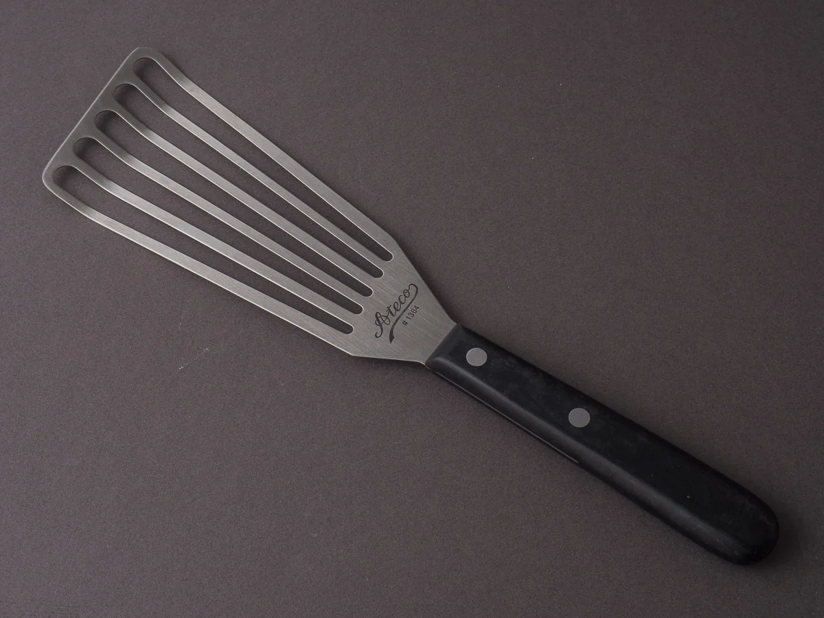 Ateco - Spatula - Slotted Fish Turner - Black Handle