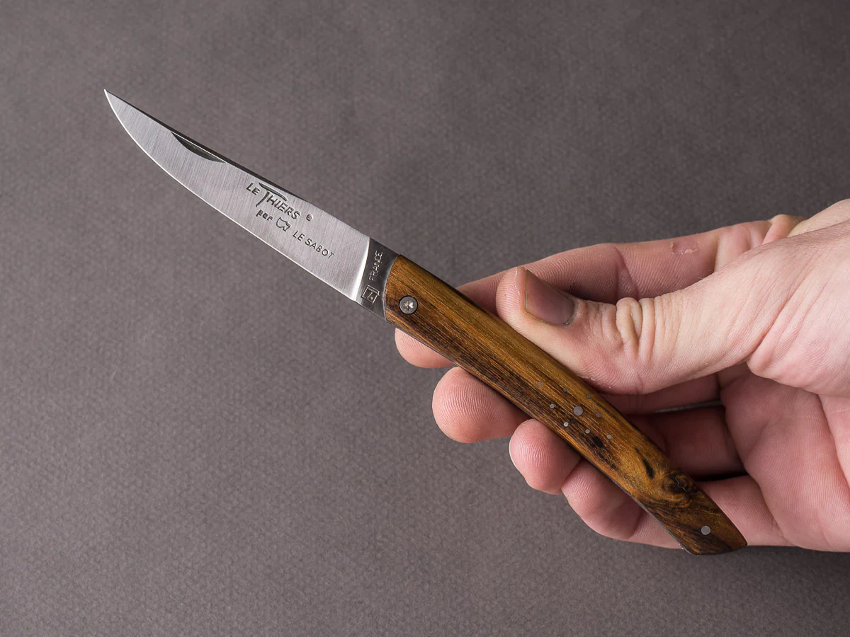 Le Sabot - Folding Knife - Le Thiers - Slip Joint - 12C27 - 75mm - Pistachio - Image 7