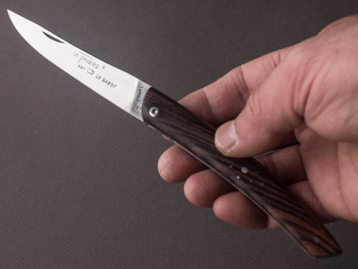 Le Sabot - Folding Knife - Le Thiers - Slip Joint - 12C27 - 75mm - Violet - Image 3