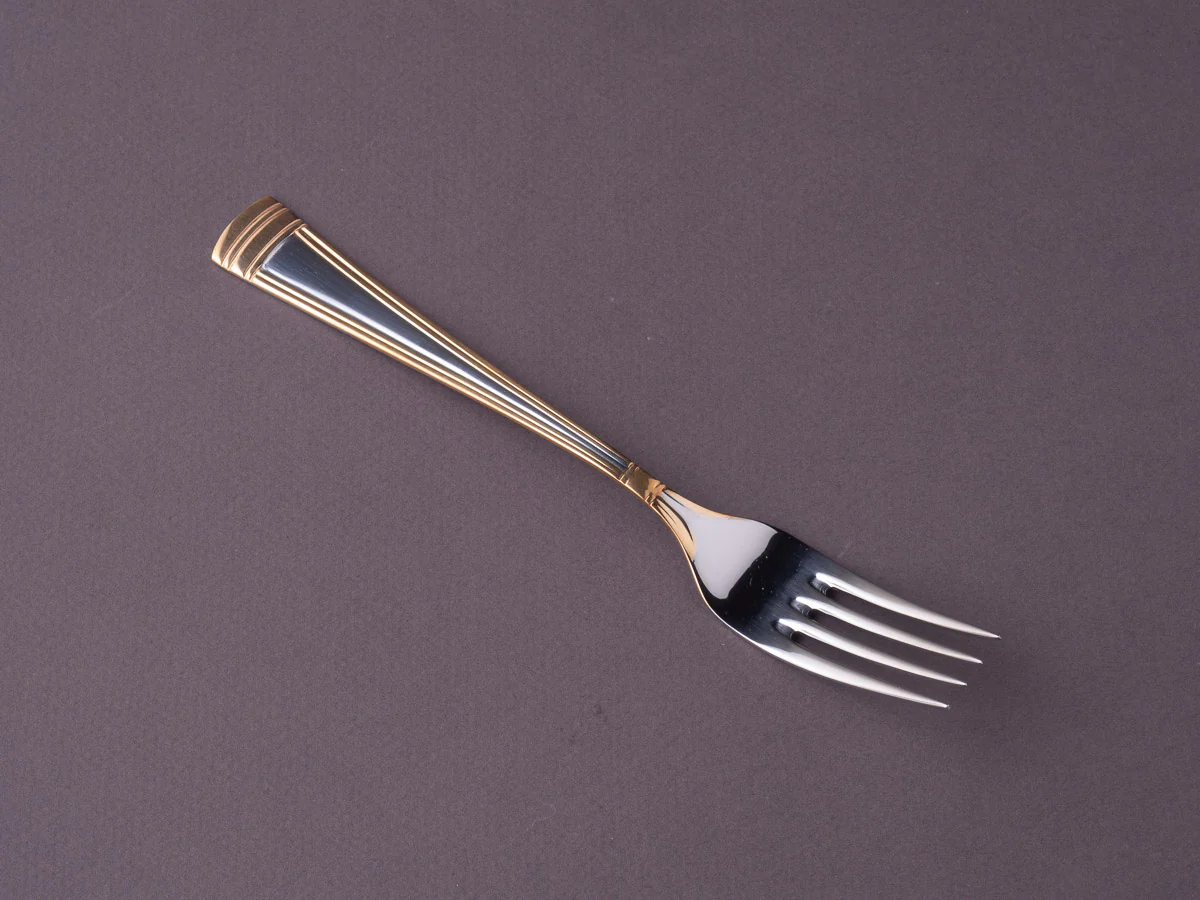 Belo Inox - Flatware - Belo #4 Place Setting - 5 Piece Set  - Gold Plated Molding - Image 4