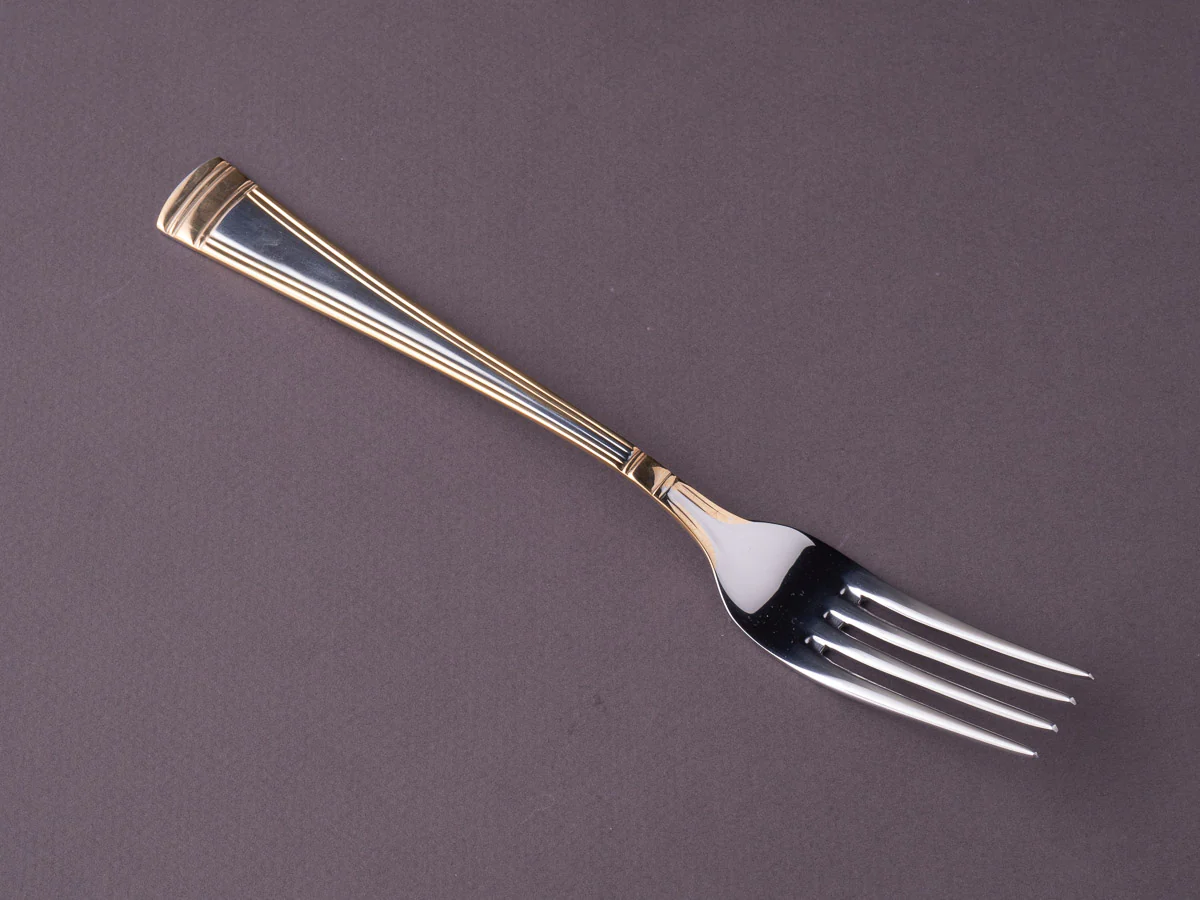 Belo Inox - Flatware - Belo #4 Place Setting - 5 Piece Set  - Gold Plated Molding - Image 5