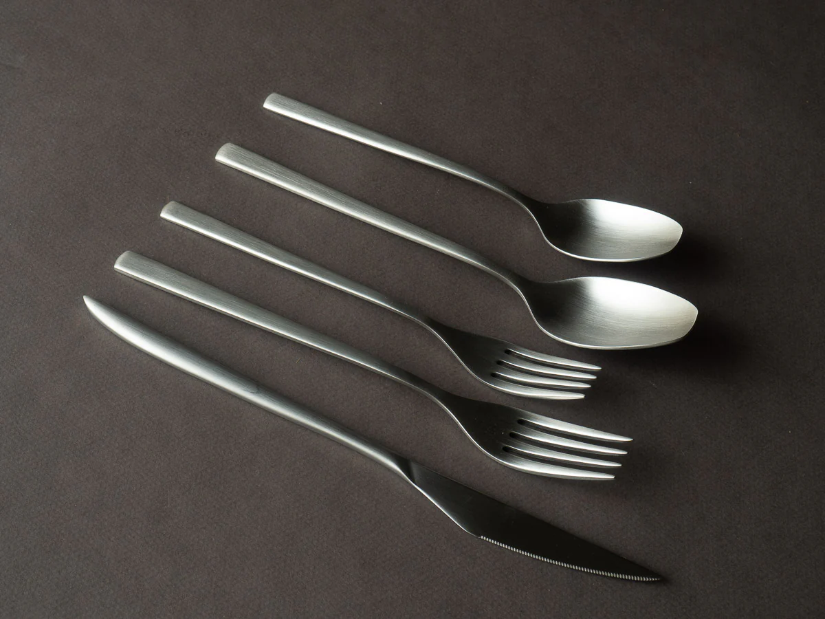 Belo Inox - Flatware - OBILISKO Place Setting - 5 Piece - Brushed Steel