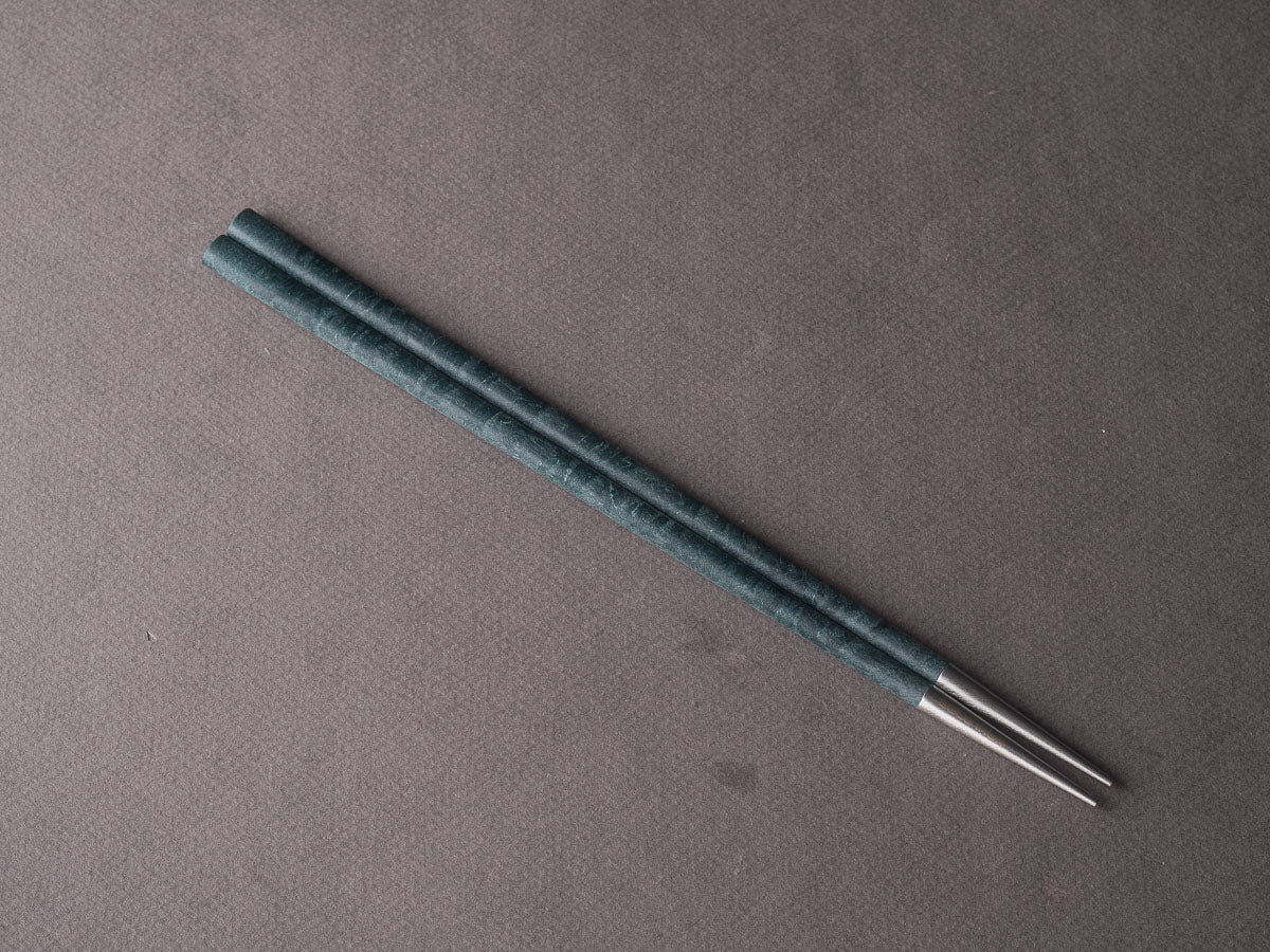 BELO INOX - NEO - Chopsticks - Brushed Steel - Green