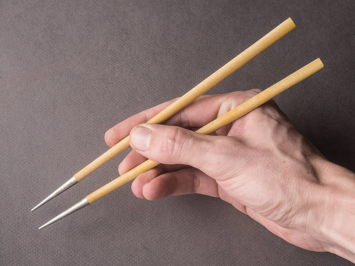 BELO INOX - NEO - Chopsticks - Brushed Steel - Mustard - Image 2