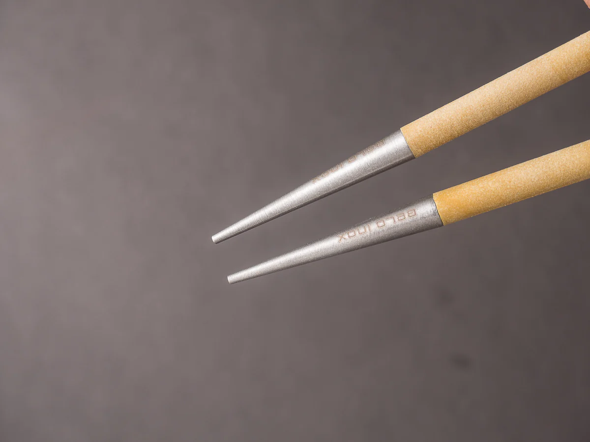 BELO INOX - NEO - Chopsticks - Brushed Steel - Mustard - Image 3