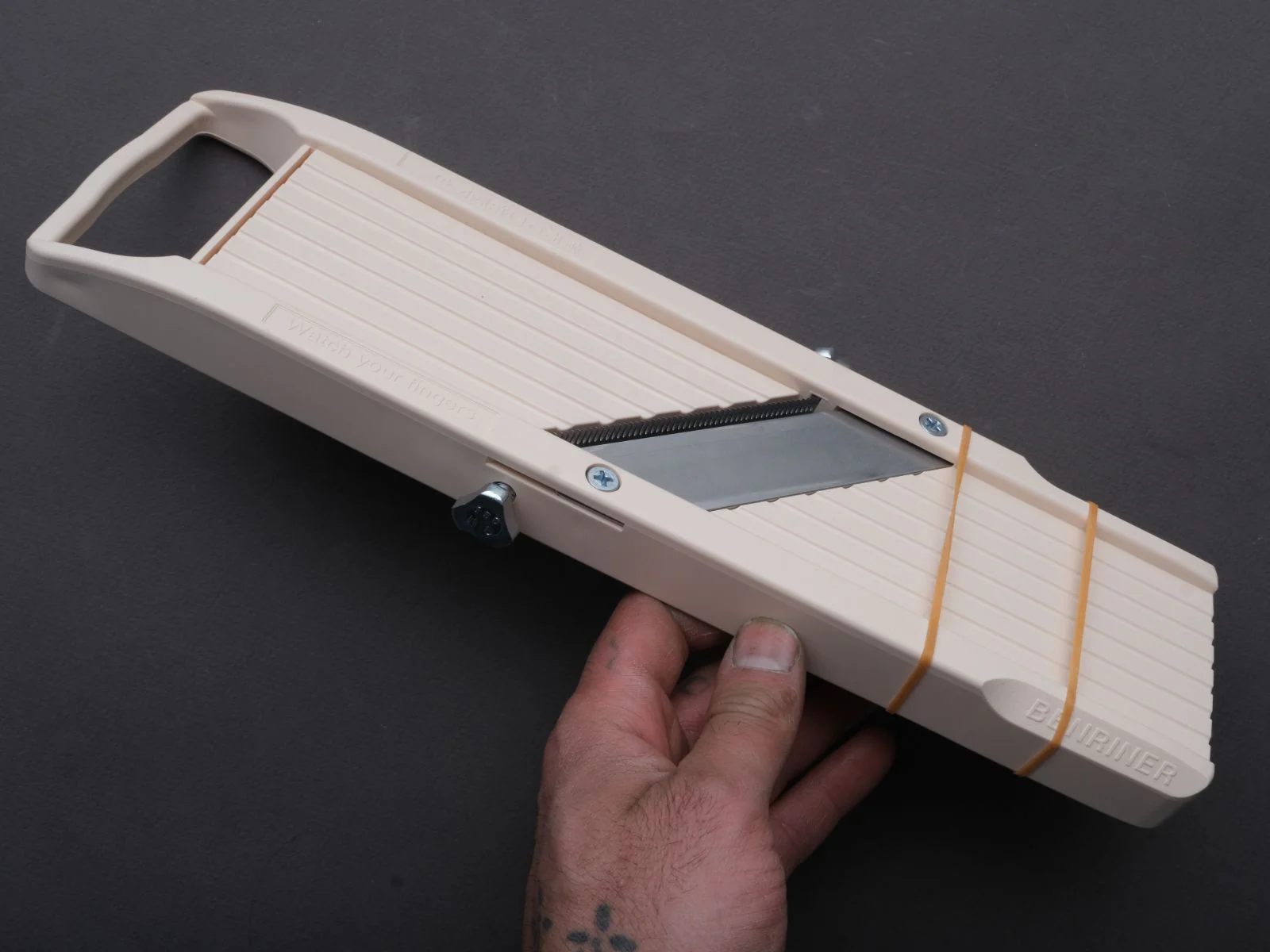 Benriner - Pro Mandolin with Catch Tray - #64 - Ivory - Image 3