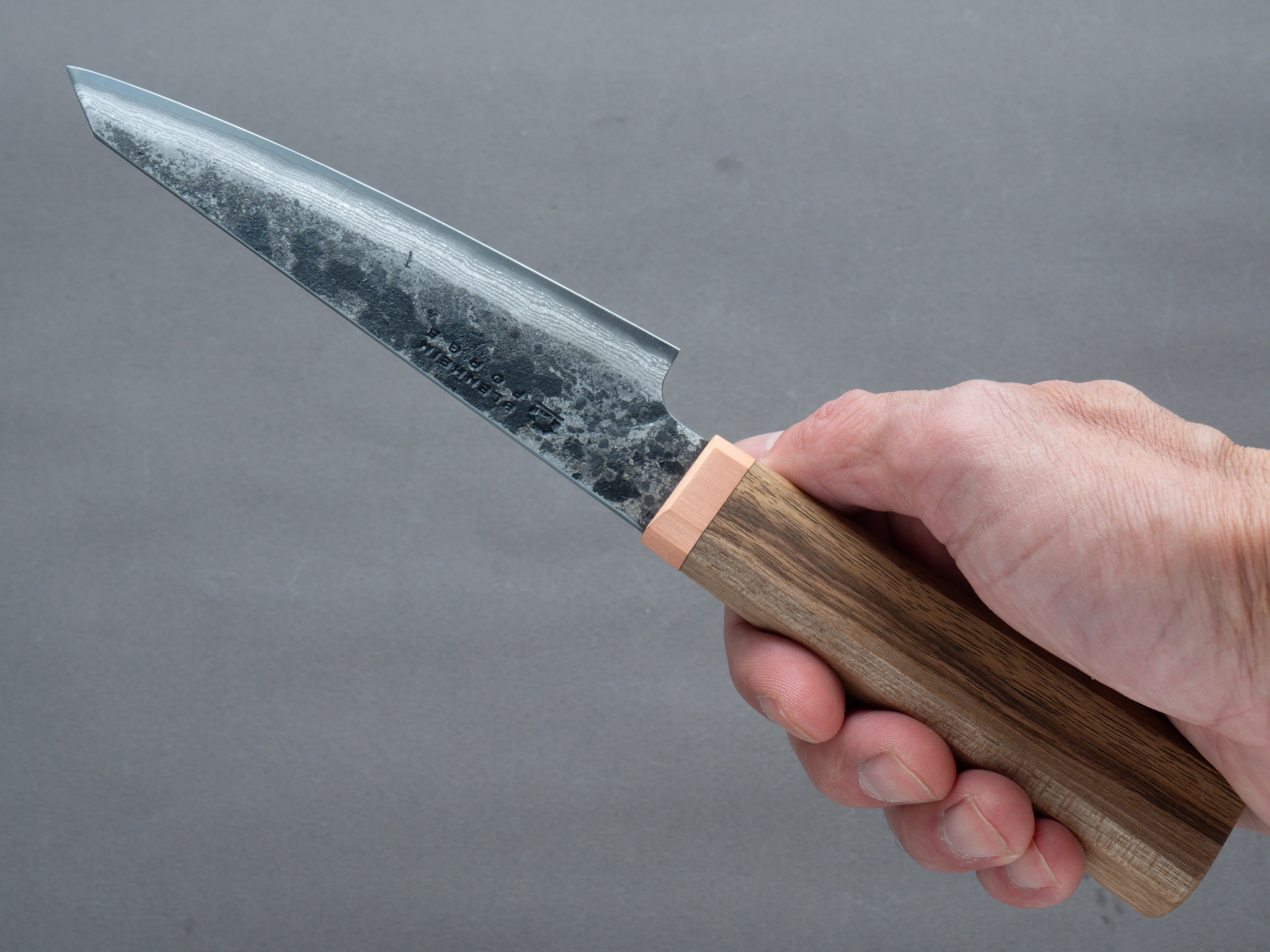 Blenheim Forge - Classic Range - Blue Super - 125mm Petty - English Walnut Handle - Image 7