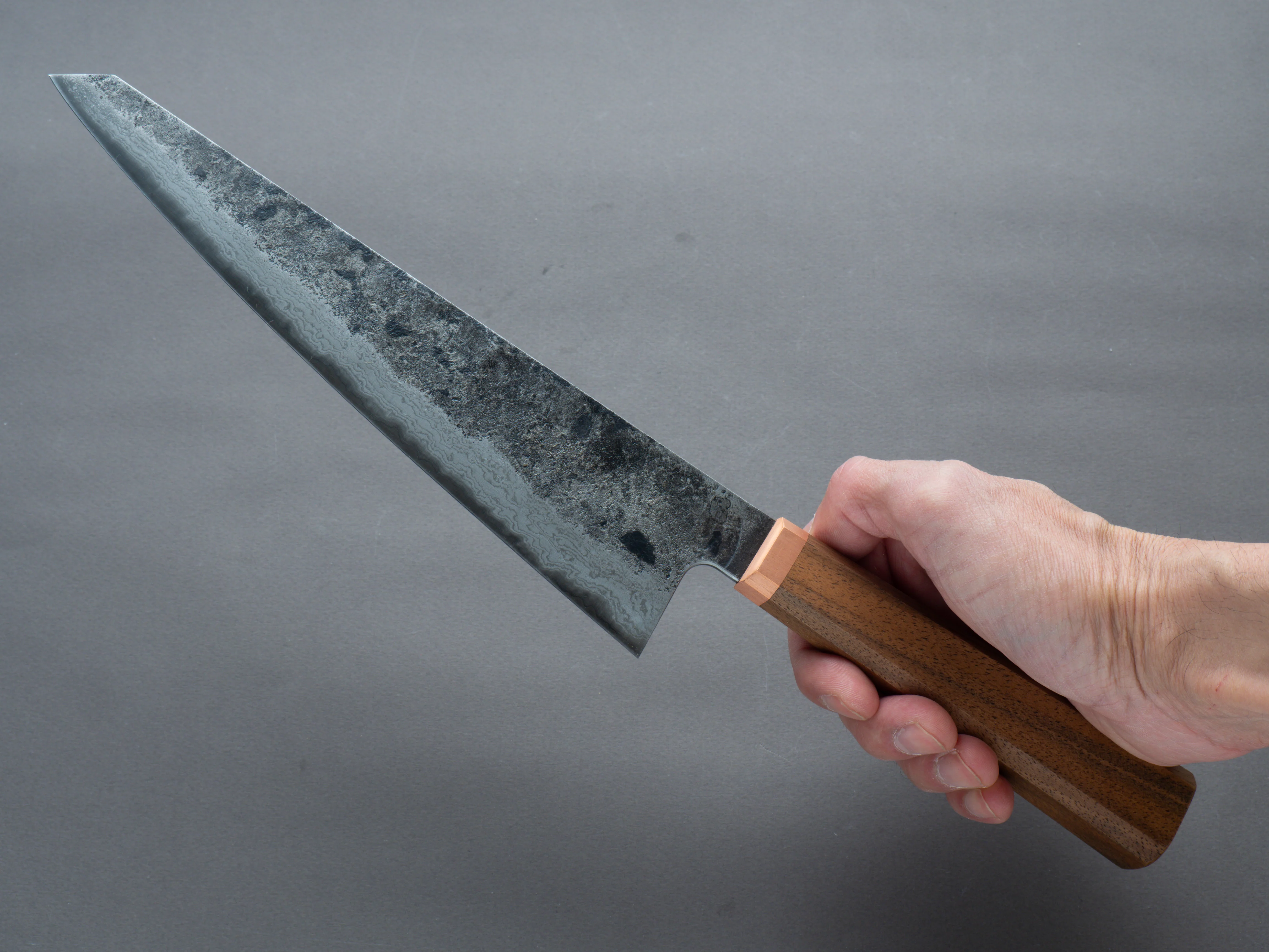 Blenheim Forge - Classic Range - Blue Super - 220mm - Gyuto - English Walnut Handle - Image 6