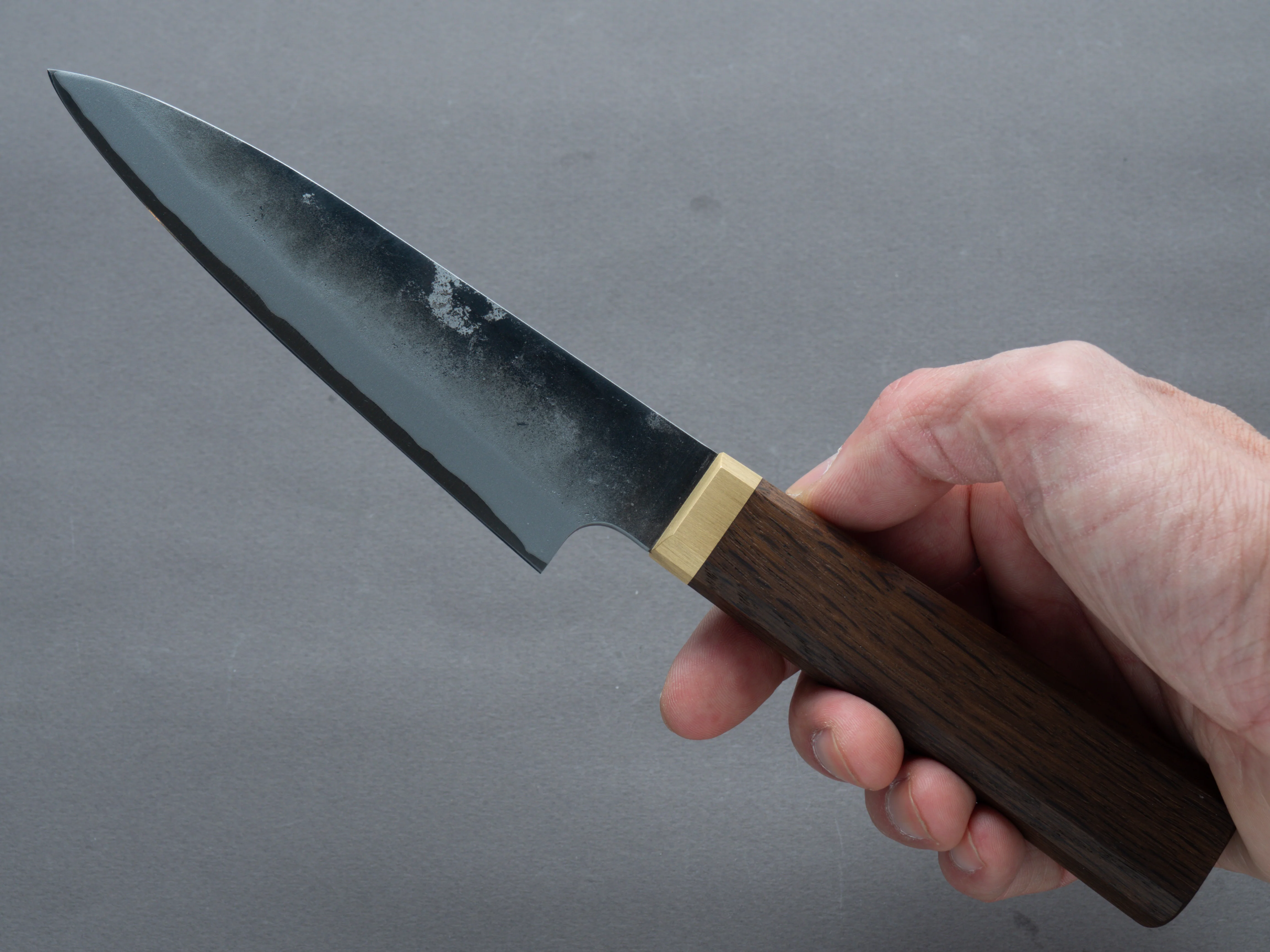 Blenheim Forge - Stainless Clad Blue Super - 125mm Petty - Fumed-Oak Handle - Image 5