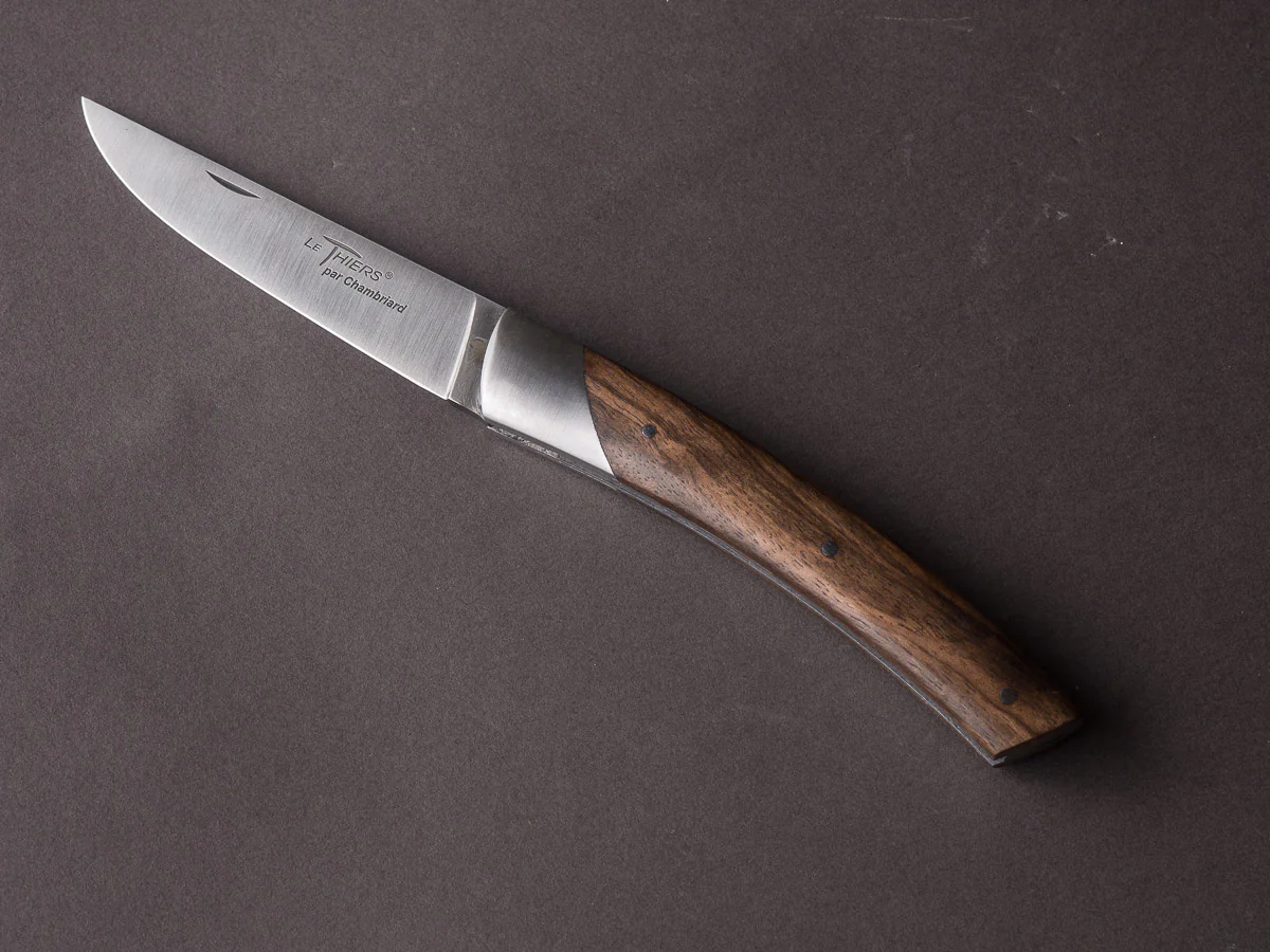 Chambriard - Le Thiers Compagnon - 12cm Folding Knife - Walnut Handle - Image 5