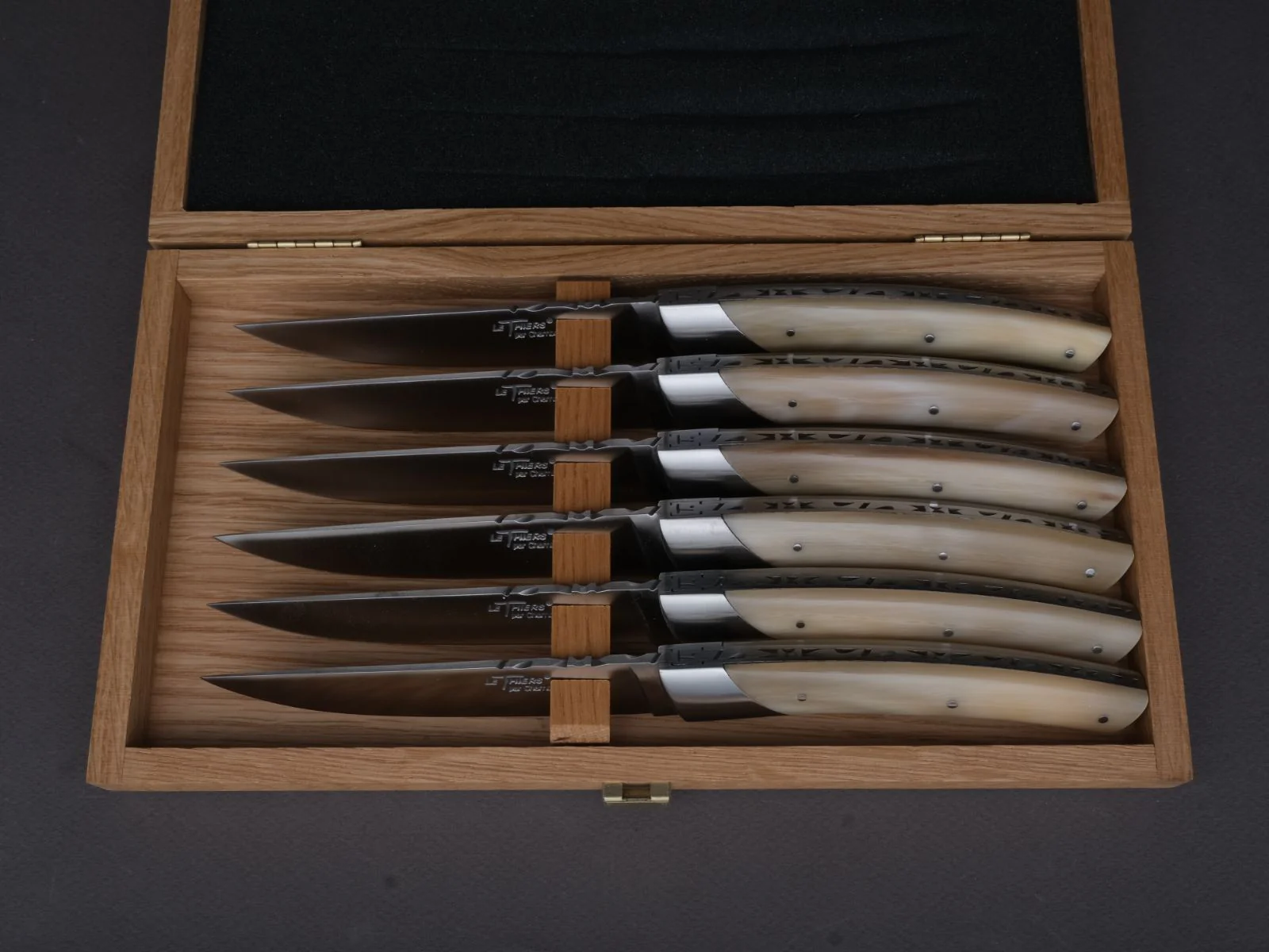 Chambriard - Steak Knives - Le Thiers - Horn Handle - Set of 6 - Image 5