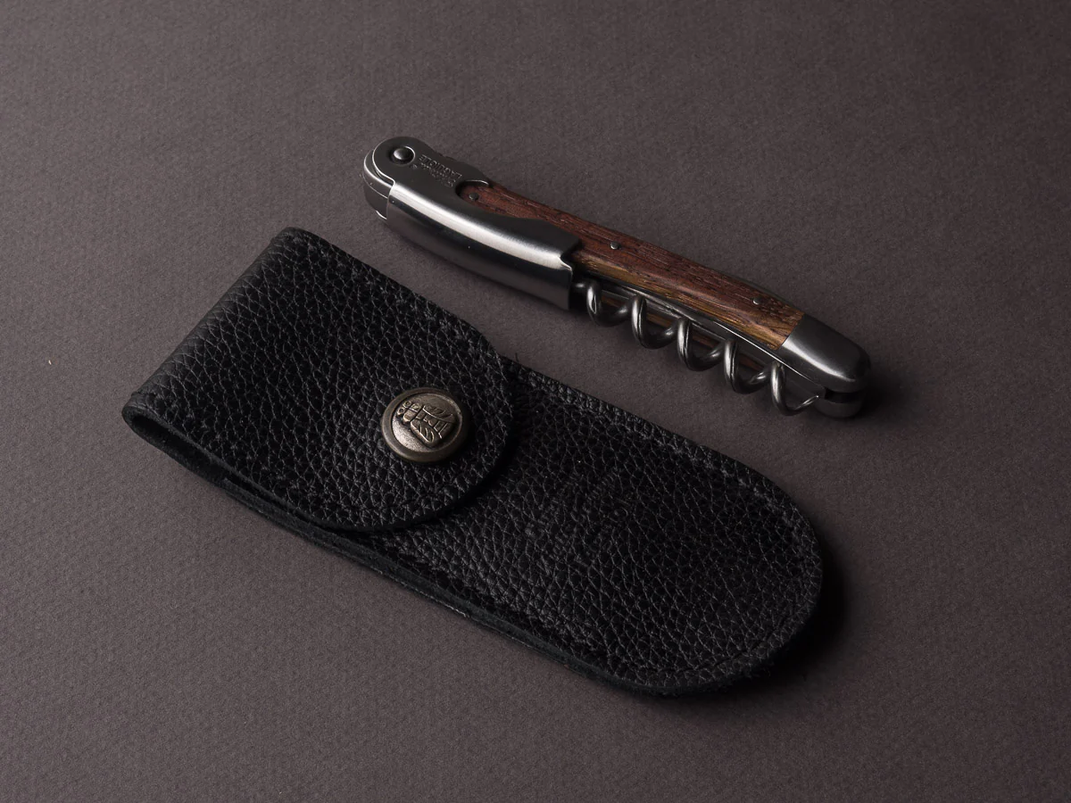 Chateau Laguiole - Sommelier Wine Key - Brushed Stainless - Oak Barrel - Image 4