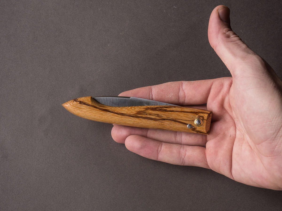Cognet - Folding Knife - 13cm Capucin - Zebra Wood Handle - Image 3
