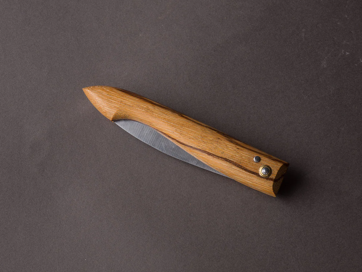 Cognet - Folding Knife - 13cm Capucin - Zebra Wood Handle - Image 4