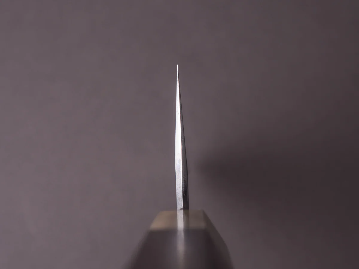 Hitohira - Togashi - White #1 - Stainless Clad - Mirror Polished - 240mm Gyuto - Taihei Rosewood Handle - Image 9