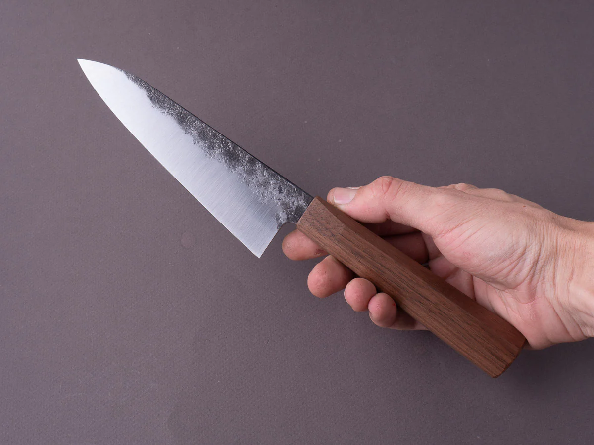 Soma - Standard Chef's Set - 80CRV2 Carbon - Kurouchi - 150mm Gyuto - Walnut Handle - Image 6
