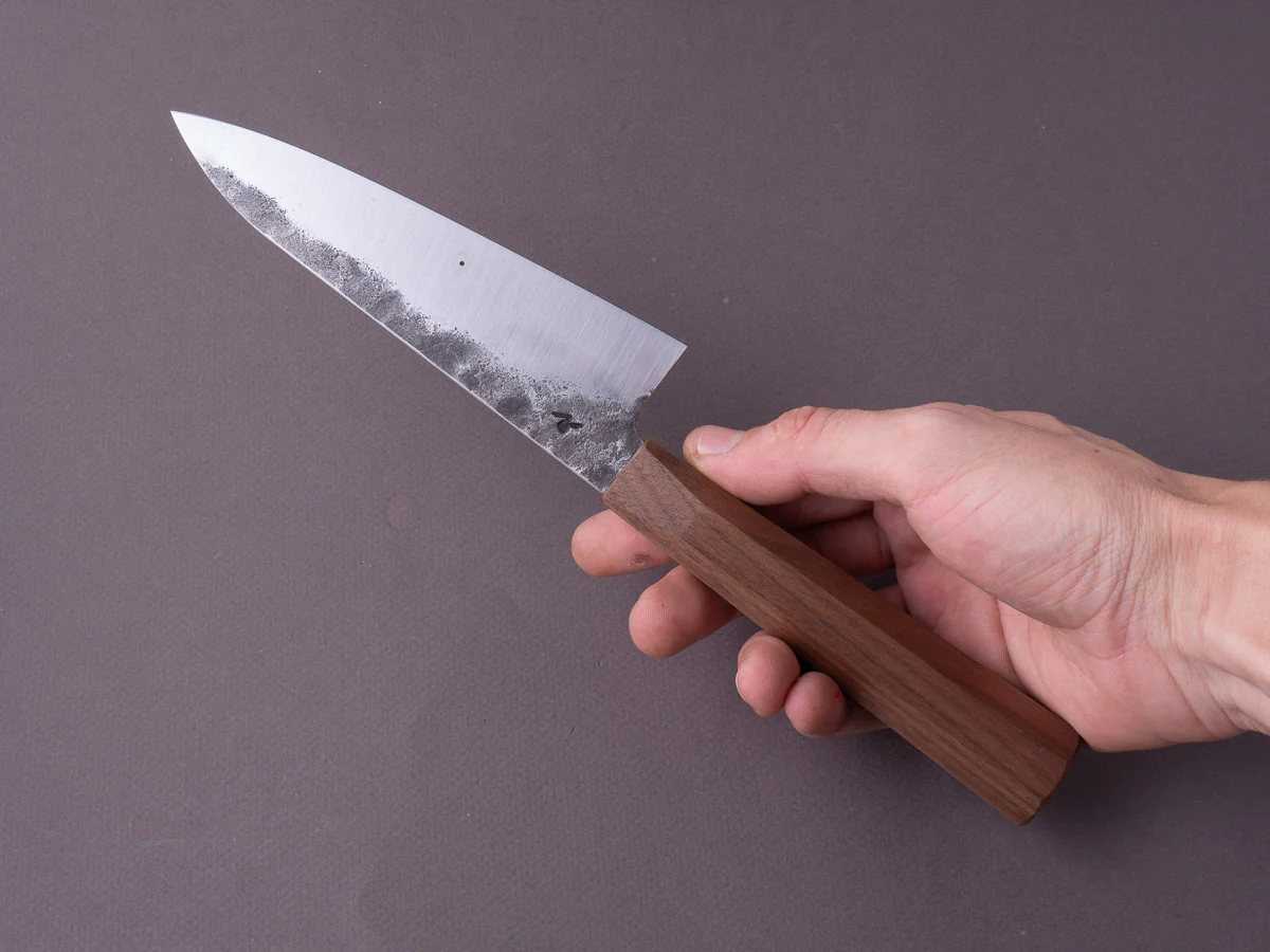 Soma - Standard Chef's Set - 80CRV2 Carbon - Kurouchi - 150mm Gyuto - Walnut Handle - Image 7
