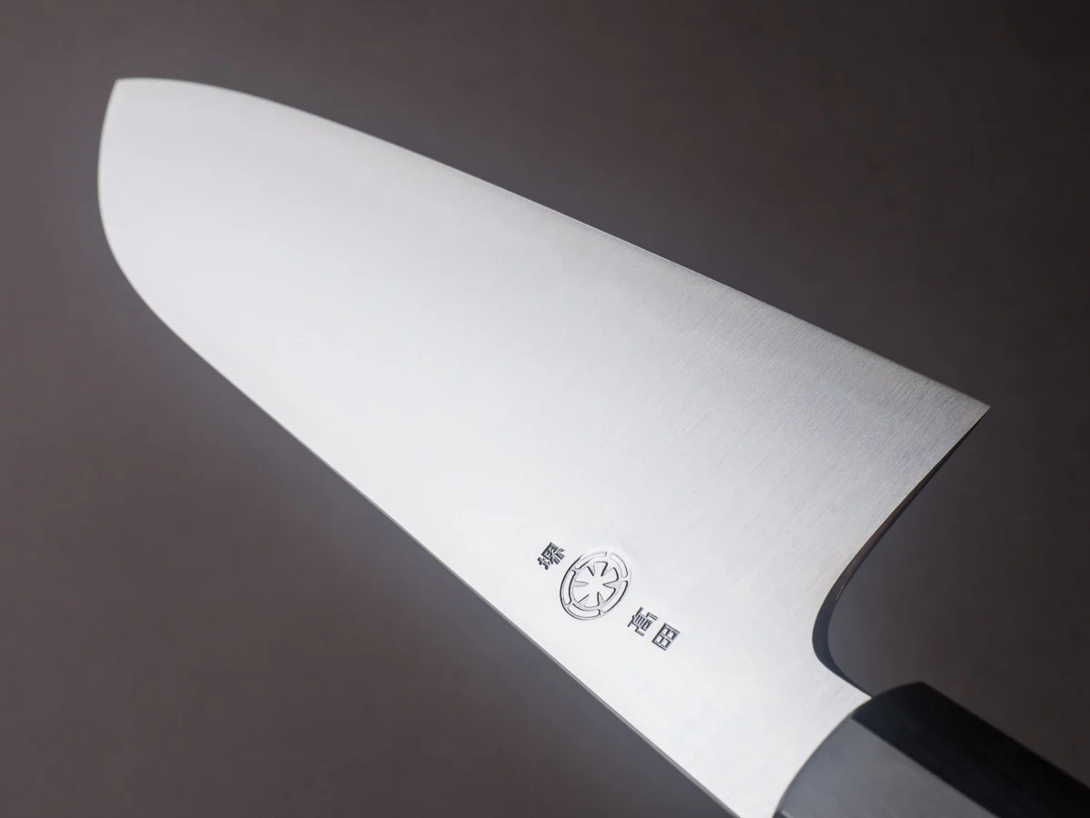 Takada no Hamono - White #2 - HH - 180mm Santoku - Ho Wood Handle - Image 11