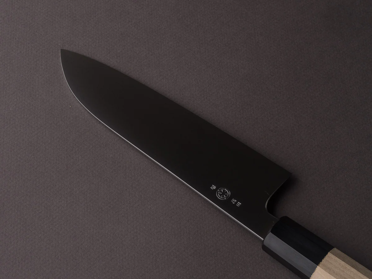 Takada no Hamono - White #2 - HH - 180mm Santoku - Ho Wood Handle - Image 2