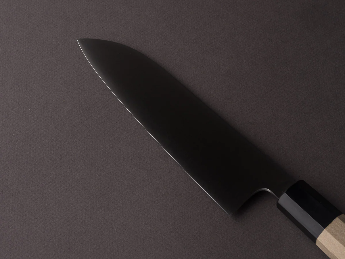 Takada no Hamono - White #2 - HH - 180mm Santoku - Ho Wood Handle - Image 3