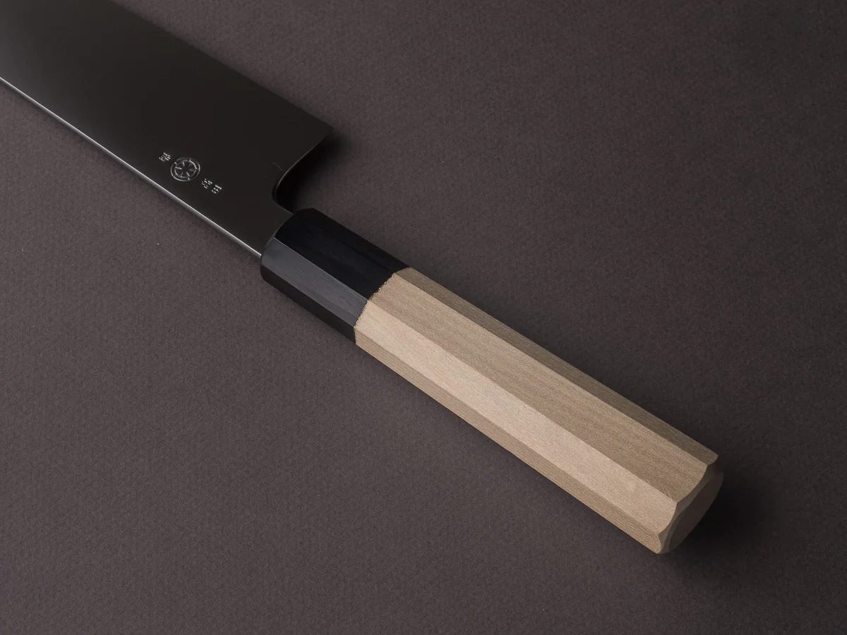 Takada no Hamono - White #2 - HH - 180mm Santoku - Ho Wood Handle - Image 4