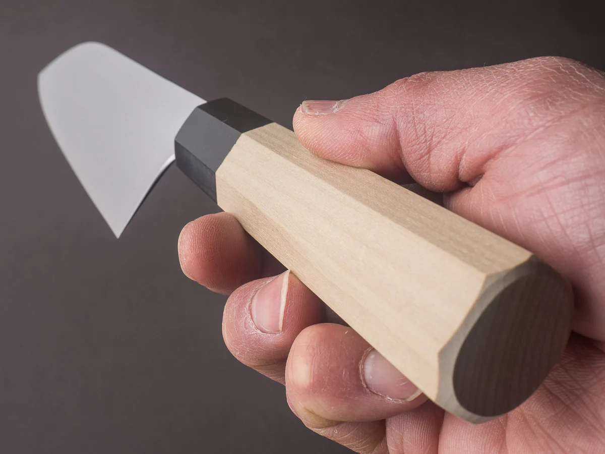 Takada no Hamono - White #2 - HH - 180mm Santoku - Ho Wood Handle - Image 9