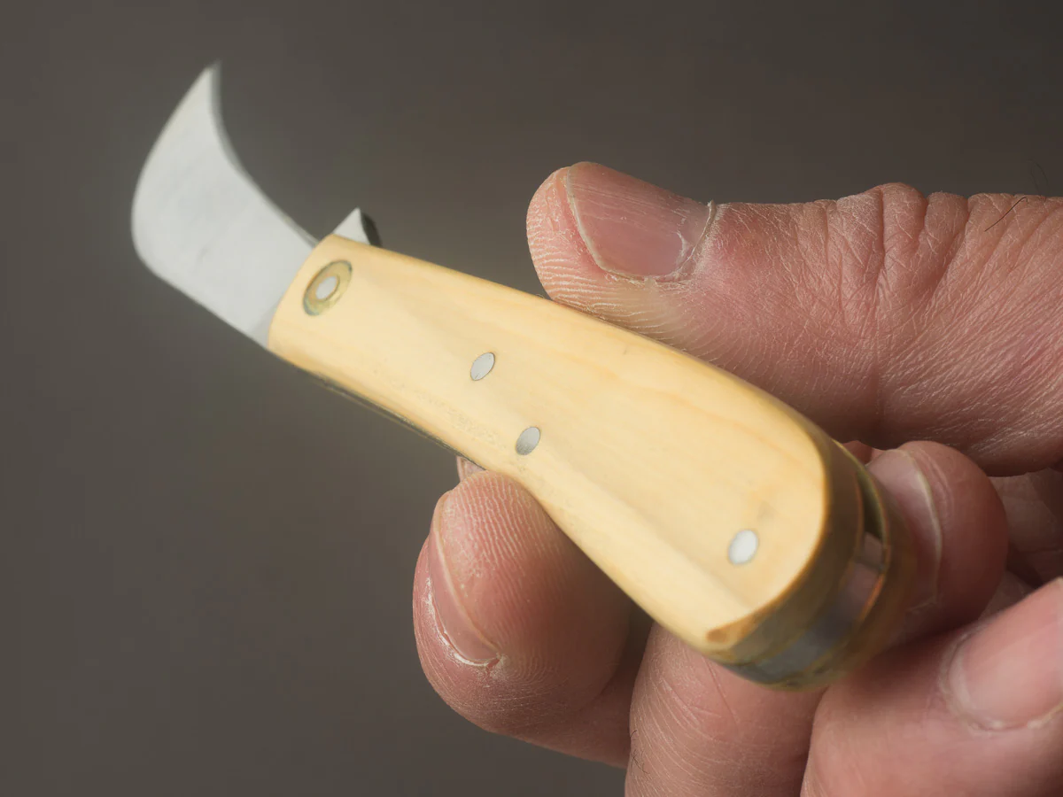 Coursolle - Mushroom Knife - Serpette - 75mm Buis - Boxwood - Image 6
