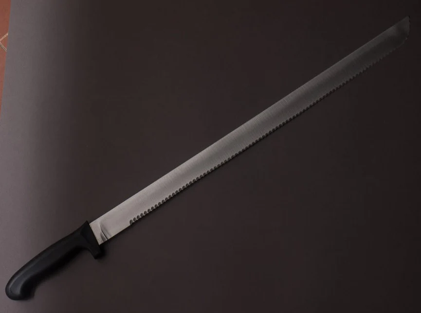 K Sabatier - Fish Butcher - Stainless - Serrated Scale Cutter - 21" - Western Handle