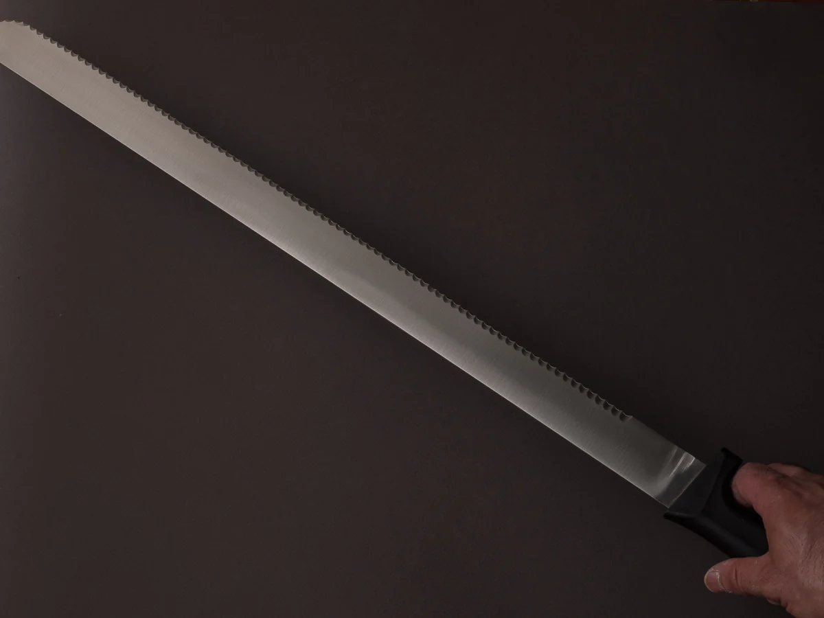 K Sabatier - Fish Butcher - Stainless - Serrated Scale Cutter - 21" - Western Handle - Image 11