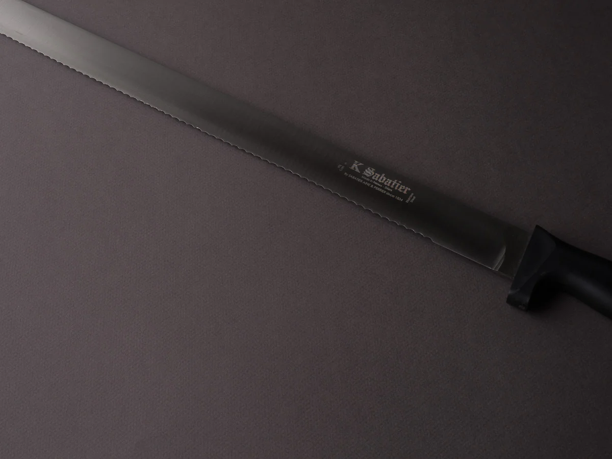 K Sabatier - Fish Butcher - Stainless - Serrated Scale Cutter - 21" - Western Handle - Image 4
