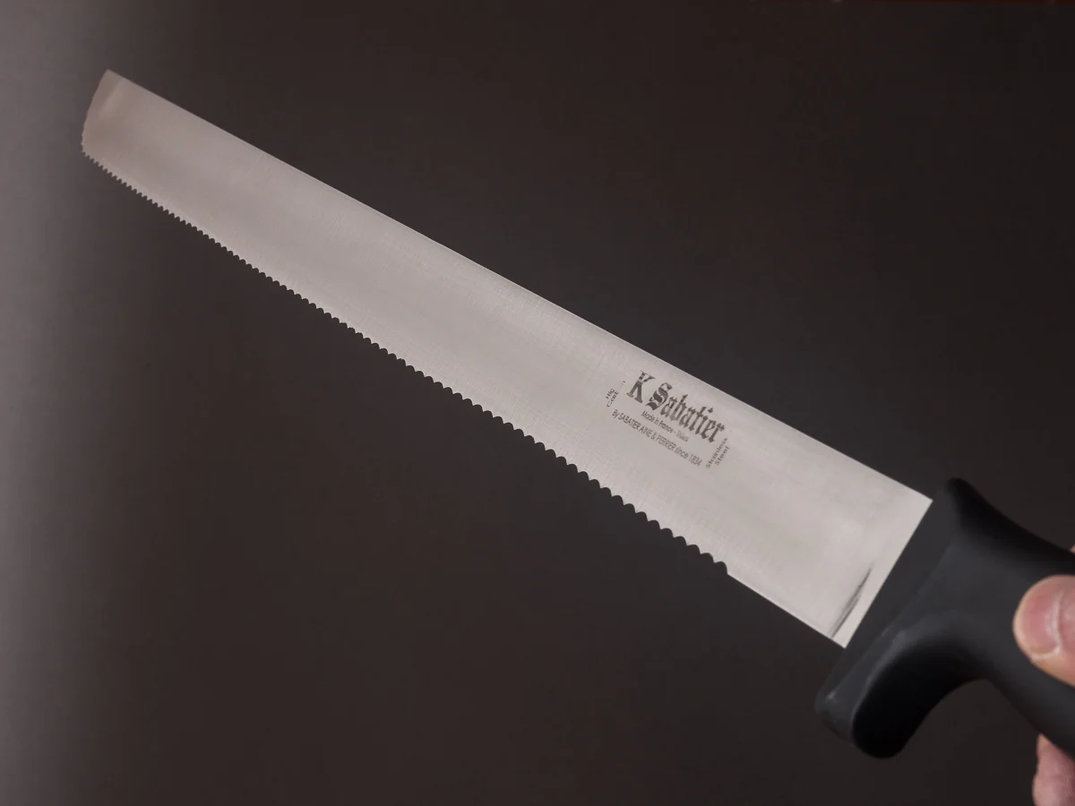K Sabatier - Fish Butcher - Stainless - Serrated Scale Cutter - 21" - Western Handle - Image 8