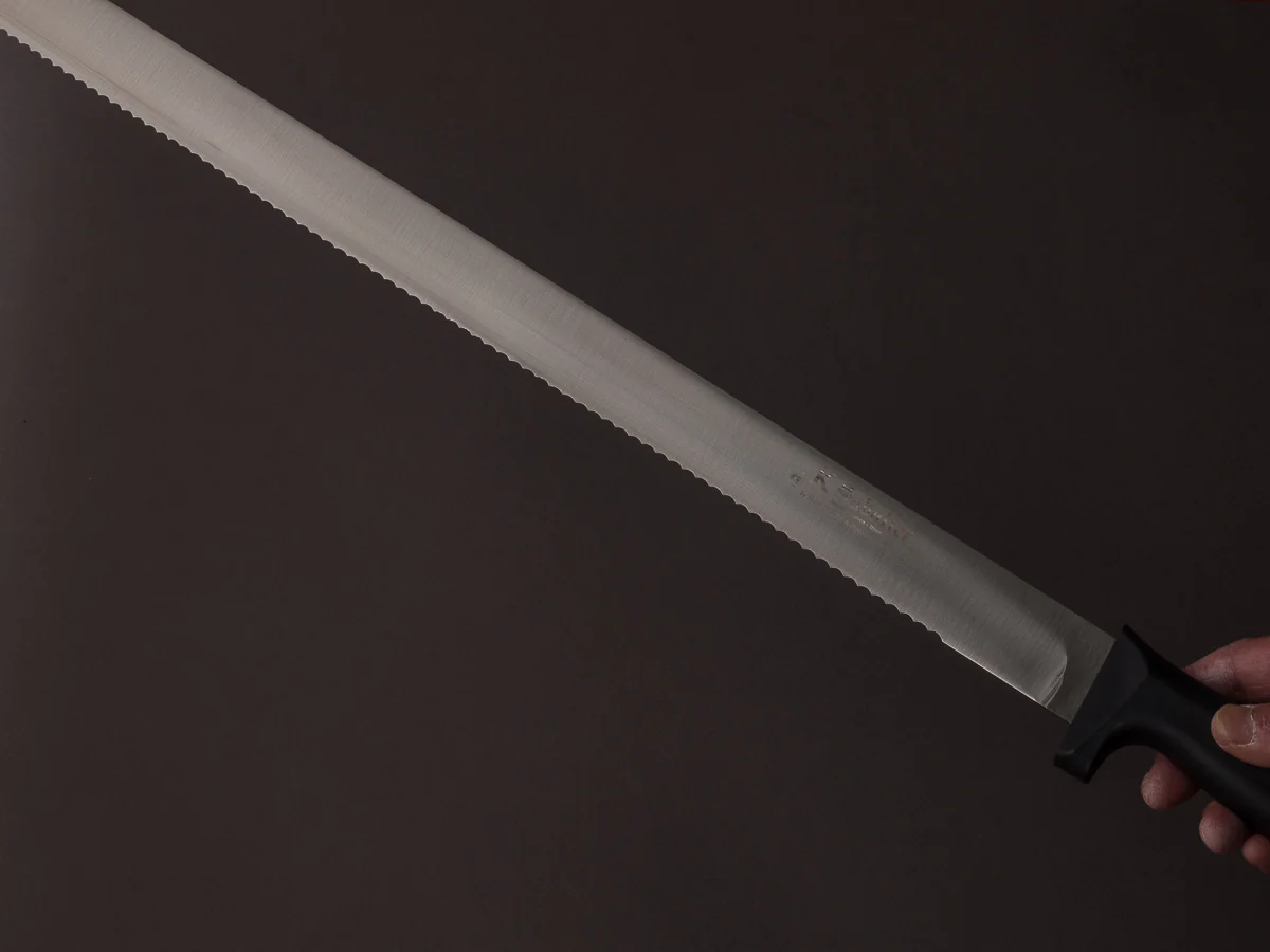 K Sabatier - Fish Butcher - Stainless - Serrated Scale Cutter - 21" - Western Handle - Image 9