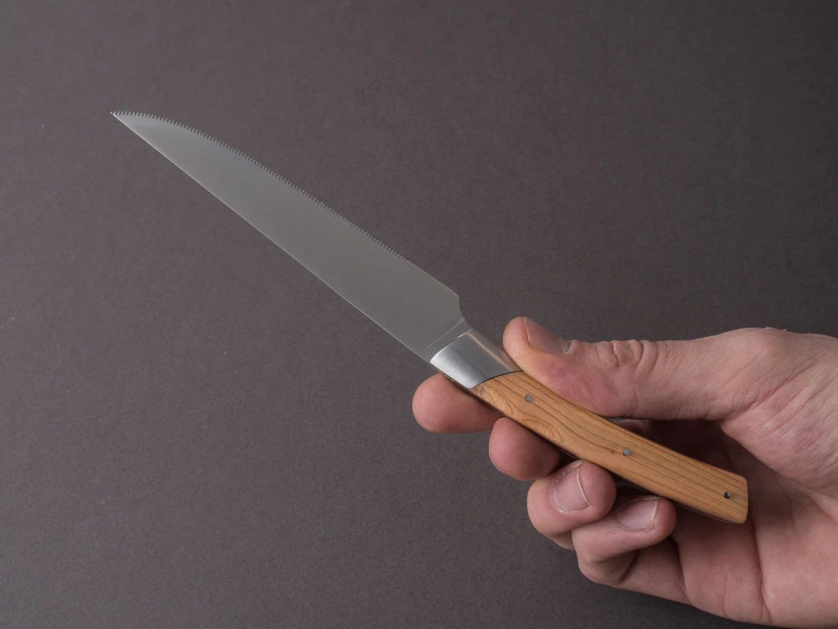 Coutellerie Chambriard - Le Thiers - Grand Gourmet - 4.5" Tomato Knife - Juniper Handle - Image 4