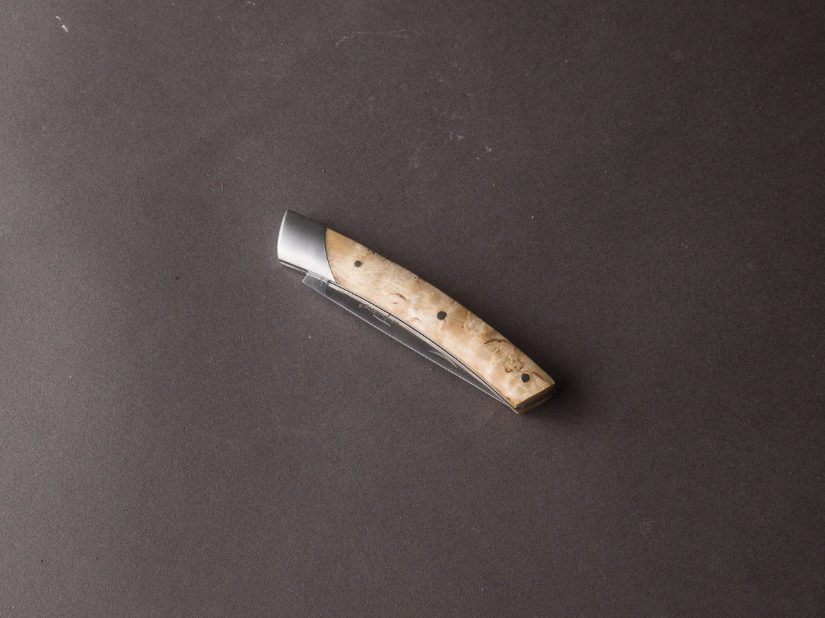 Coutellerie Chambriard - Folding Knife - Le Thiers "Compact" - Slip Joint - 70mm - Birch Wood Handle - Image 3