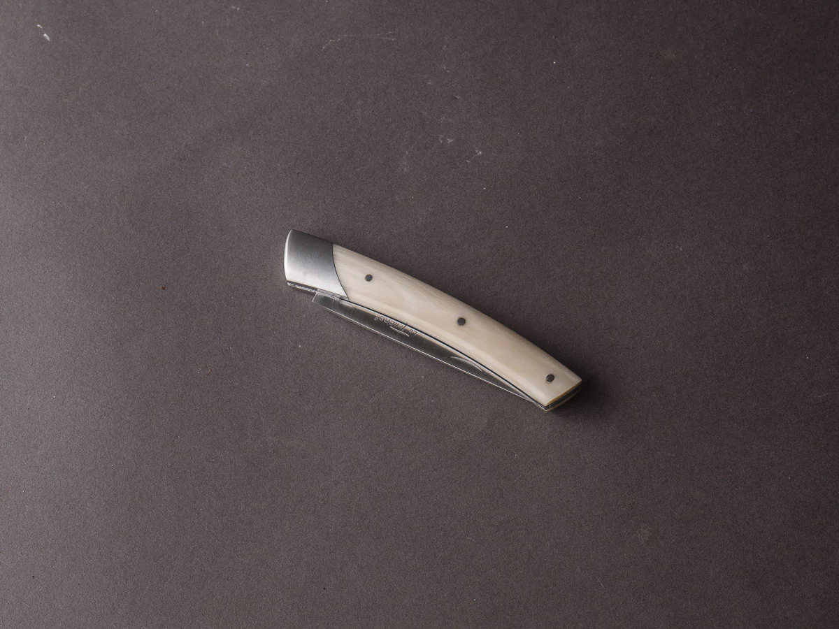 Coutellerie Chambriard - Folding Knife - Le Thiers "Compact" - Slip Joint - 70mm - Horn Handle - Image 3