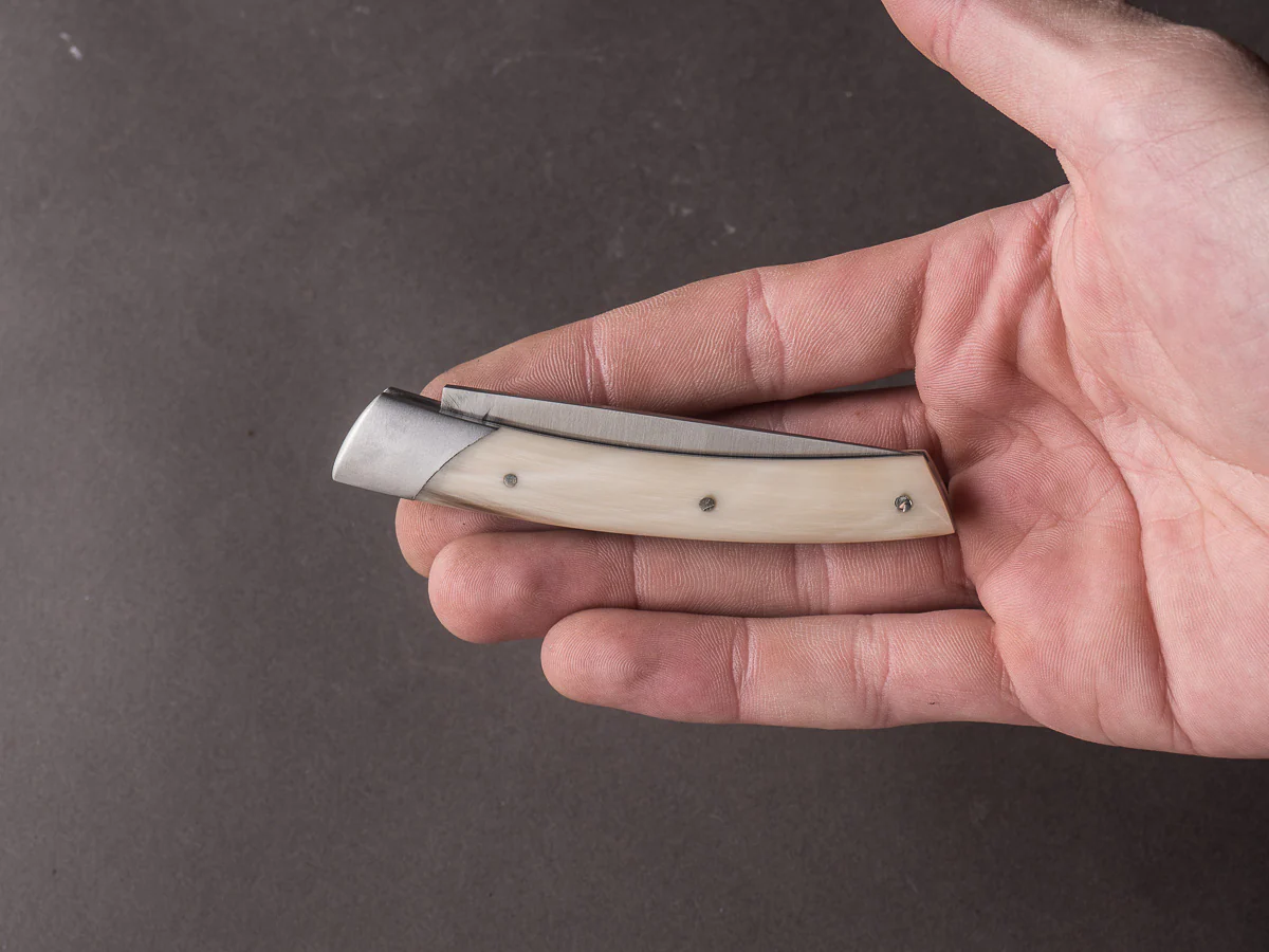 Coutellerie Chambriard - Folding Knife - Le Thiers "Compact" - Slip Joint - 70mm - Horn Handle - Image 4