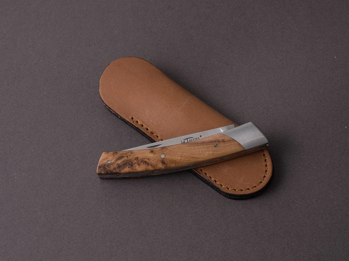 Coutellerie Chambriard - Folding Knife - Le Thiers "Compact" - Slip Joint - 70mm - Juniper Wood Handle - Image 2