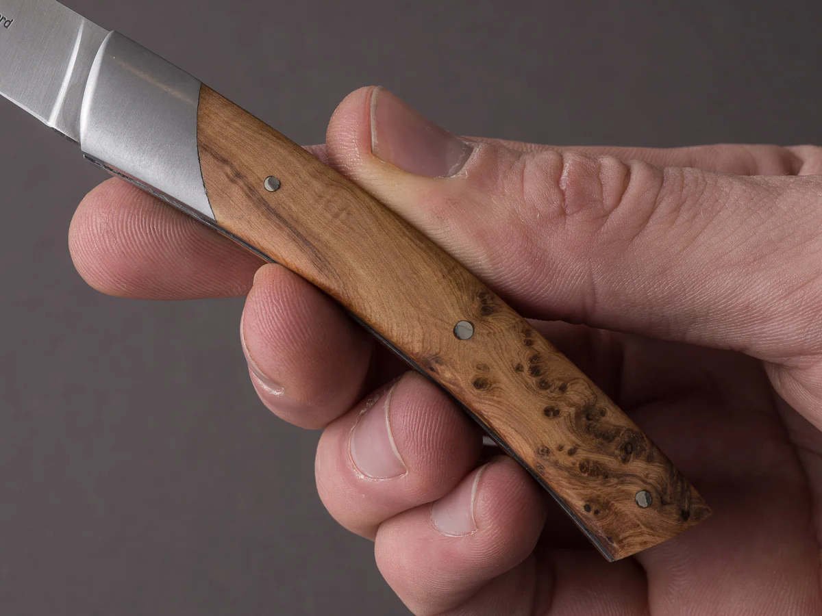 Coutellerie Chambriard - Folding Knife - Le Thiers "Compact" - Slip Joint - 70mm - Juniper Wood Handle - Image 9