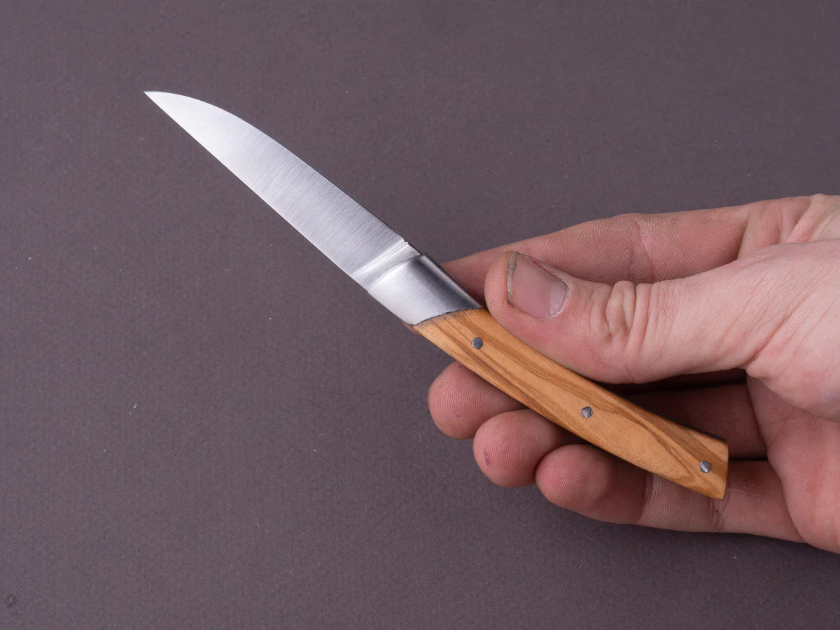 Coutellerie Chambriard - Folding Knife - Le Thiers "Compact" - Slip Joint - 70mm - Olive wood Handle - Image 6