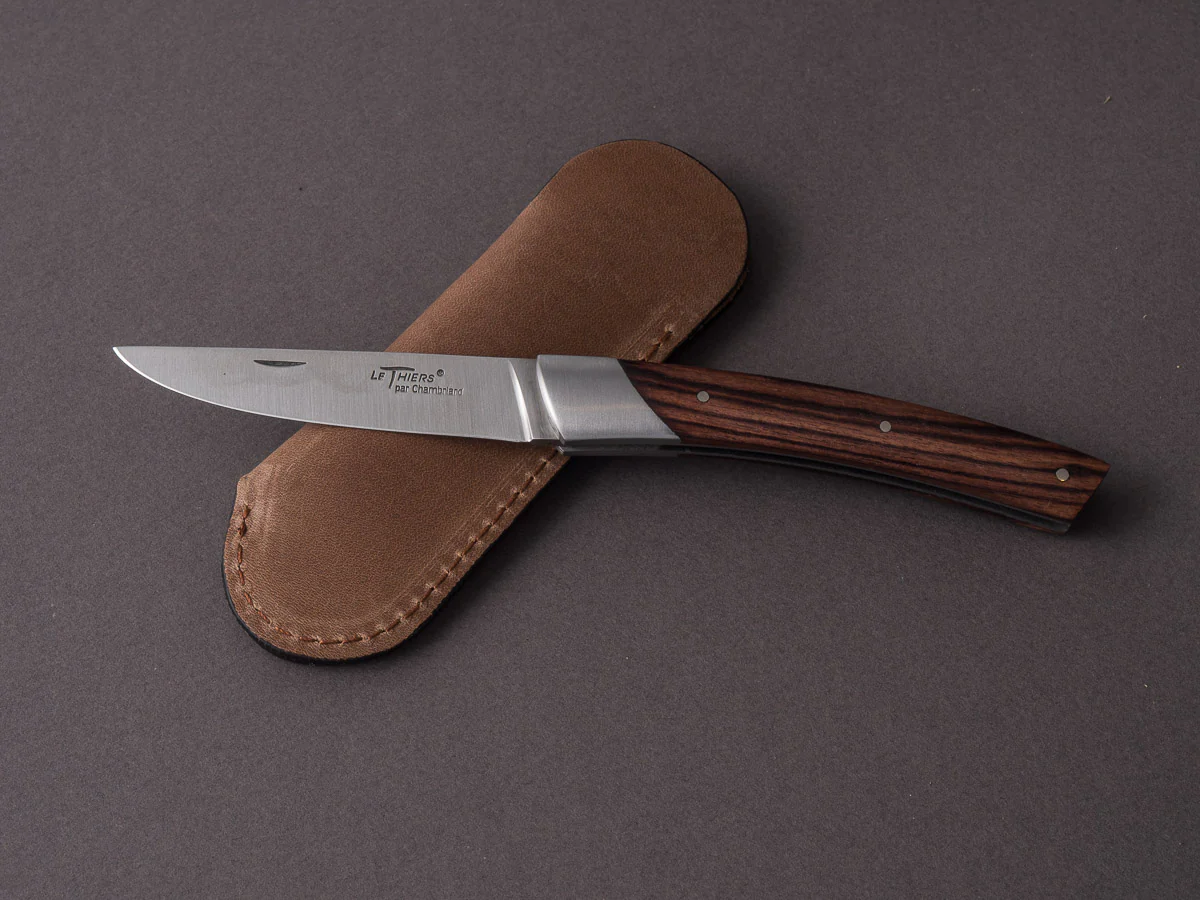 Coutellerie Chambriard - Folding Knife - Le Thiers "Compact" - Slip Joint - 70mm - Violet Wood Handle
