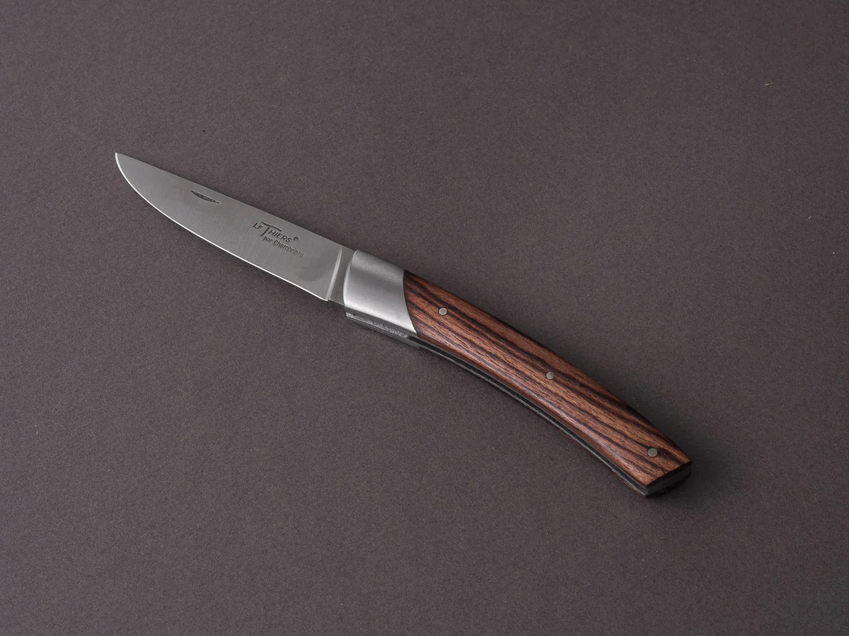 Coutellerie Chambriard - Folding Knife - Le Thiers "Compact" - Slip Joint - 70mm - Violet Wood Handle - Image 3