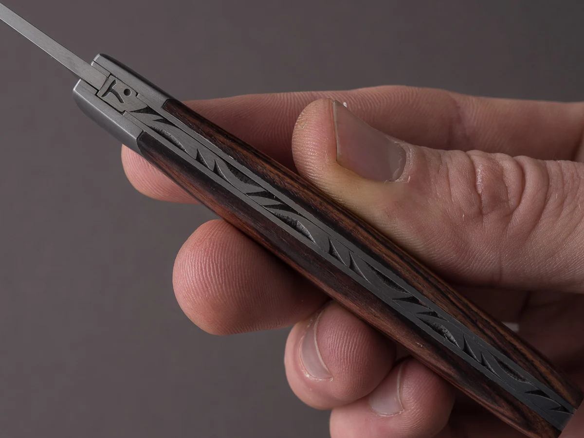 Coutellerie Chambriard - Folding Knife - Le Thiers "Compact" - Slip Joint - 70mm - Violet Wood Handle - Image 8