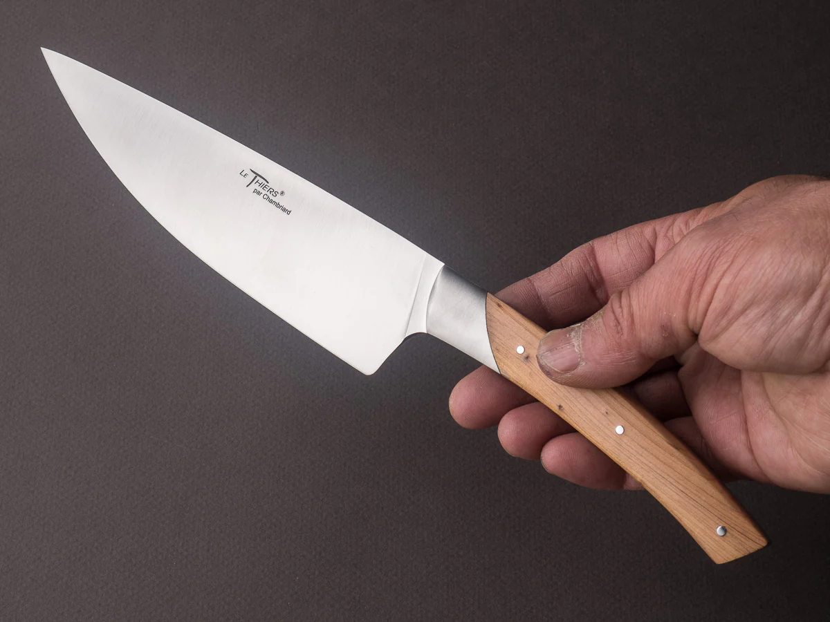Coutellerie Chambriard - Le Thiers - Grand Gourmet - 6" Chef Knife - Juniper Handle - Image 6