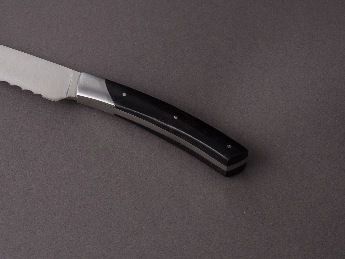 Coutellerie Chambriard - Le Thiers - Grand Gourmet - 8" Bread Knife - Ebony Handle - Image 7