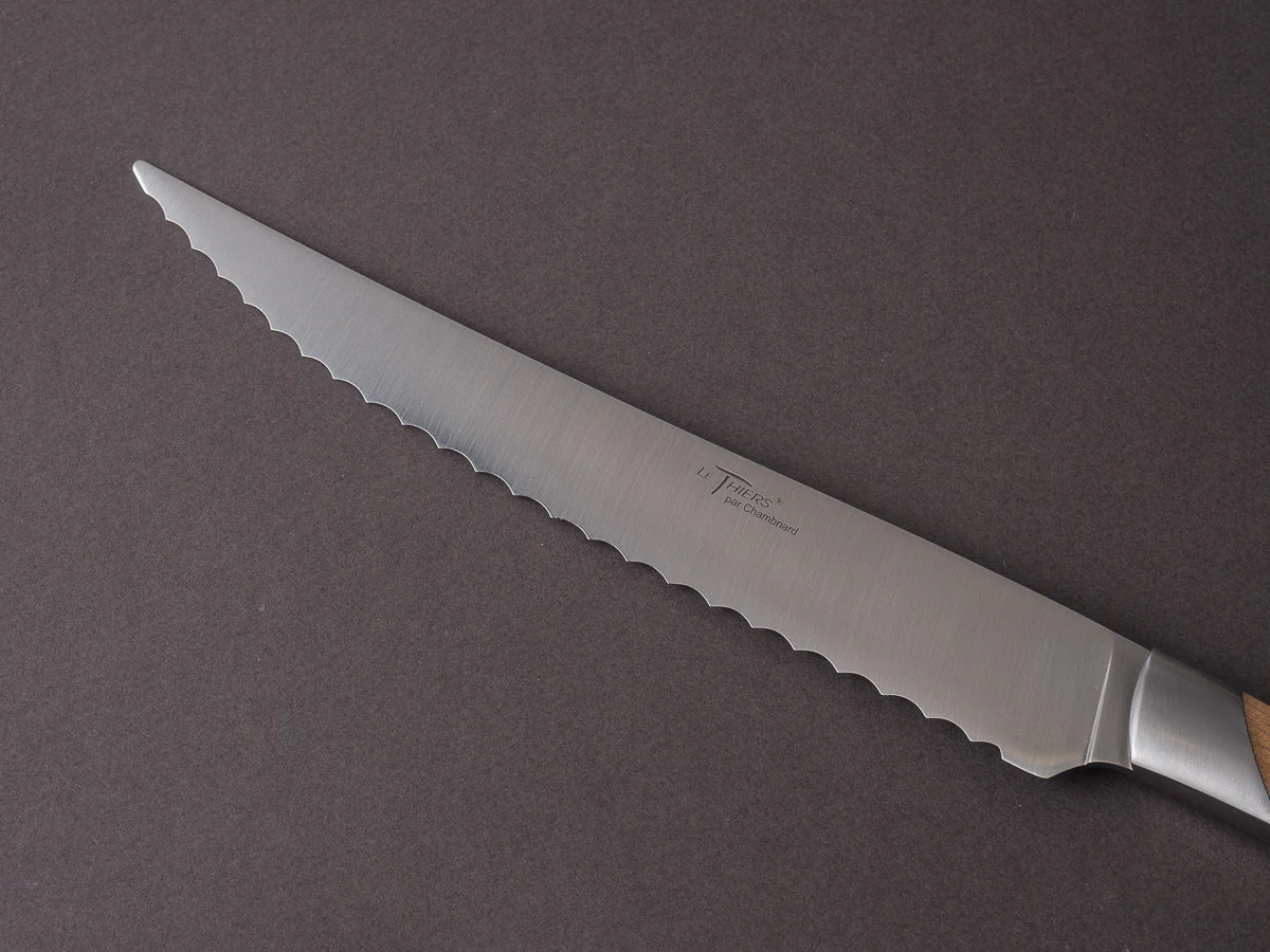 Coutellerie Chambriard - Le Thiers - Grand Gourmet - 8" Bread Knife - Juniper Handle - Image 5