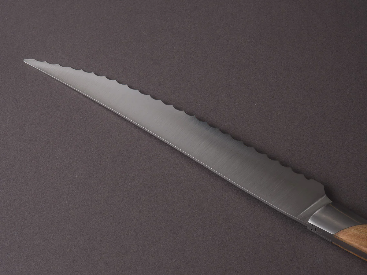 Coutellerie Chambriard - Le Thiers - Grand Gourmet - 8" Bread Knife - Juniper Handle - Image 6